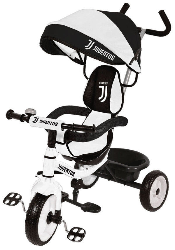 Poussette tricycle avec siège pivotant à 360° Juventus Noir et Blanc sconto