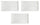 Set 3 Plateaux Rectangulaires 28x14x1,7 cm en Porcelaine Allluminique Kaleidos Aluxina Bianchi