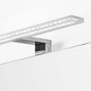 Applique Led per Specchio di Bagno 300 mm Ip44 Luce Bianca Fredda Alluminio e Plastica Cromo Emuca