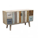 Mobile Fred 131x40x77 h cm in Legno Multicolor