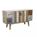Mobile Fred 131x40x77 h cm in Legno Multicolor
