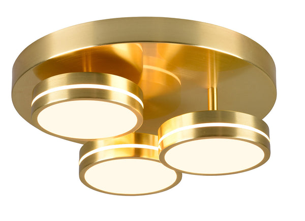 online Plafoniera da Interno a LED in Metallo Ottone Opaco