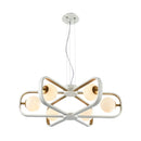 Lampada pendente Modern in Metallo Avola Bianco con Oro