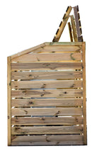 Copri Bidoni Raccolta Differenziata 150x90x120 cm Senza Pavimento in Legno di Pino 8-14mm Naturale