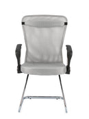 Set 2 Poltrone Con Braccioli 57,5x59x47,51 cm Kingston in Tessuto Grigio