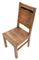 Set 2 Sedie 45x45x100 cm in Legno di Acacia Yellowstone Marrone e Nero