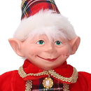 Elfo tessuto rosso verde cm 11x8xh40