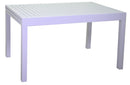 Tavolo da Giardino Allungabile 135/270x90x75 cm in Alluminio Cleveland Bianco