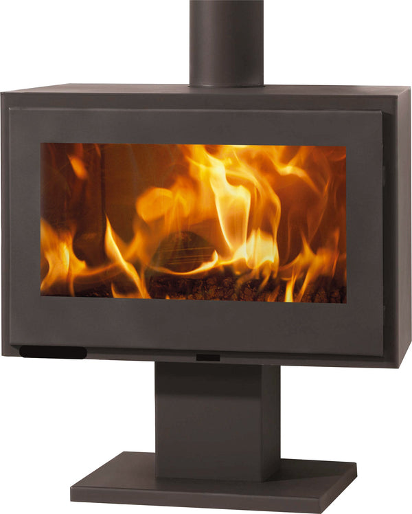 prezzo Poêle à bois 7,2 kW 85,4x79,6x47 cm Maja Nera