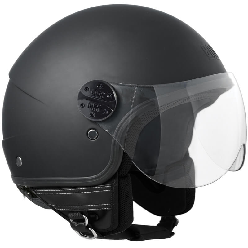 Casco Jet per Scooter Visiera Sagomata CGM Florida 109A Nero Opaco