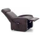 Poltrona Alzapersona Elettrica 1 Motore Reclinabile in Similpelle Katia Marrone