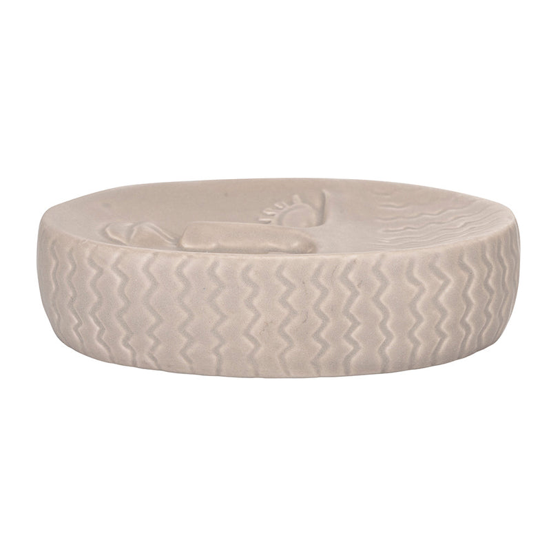 Porta Sapone a Forma di Viso 11x7,8x3 cm  in Gres VdE Tivoli 1996 Vis a Vis