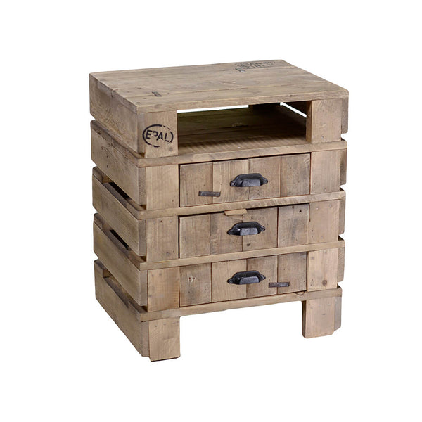 Table de chevet mobile 1 compartiment et 3 tiroirs 50x42xh59cm Adami Banloc acquista