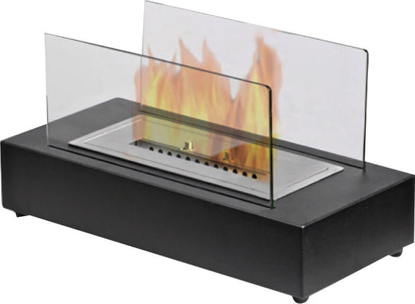 acquista Table Cheminée Bioéthanol 22x42 cm Vannini Dessus Noir