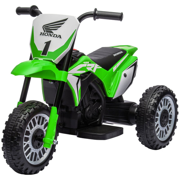 Moto Elettrica per Bambini 3 Ruote 6V con Licenza Honda CRF450RL Verde sconto