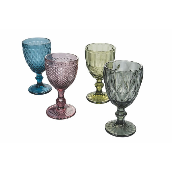 Set 4 Gobelets en Verre Blend Villa d'Este Home Tivoli 4 Couleurs Différentes prezzo