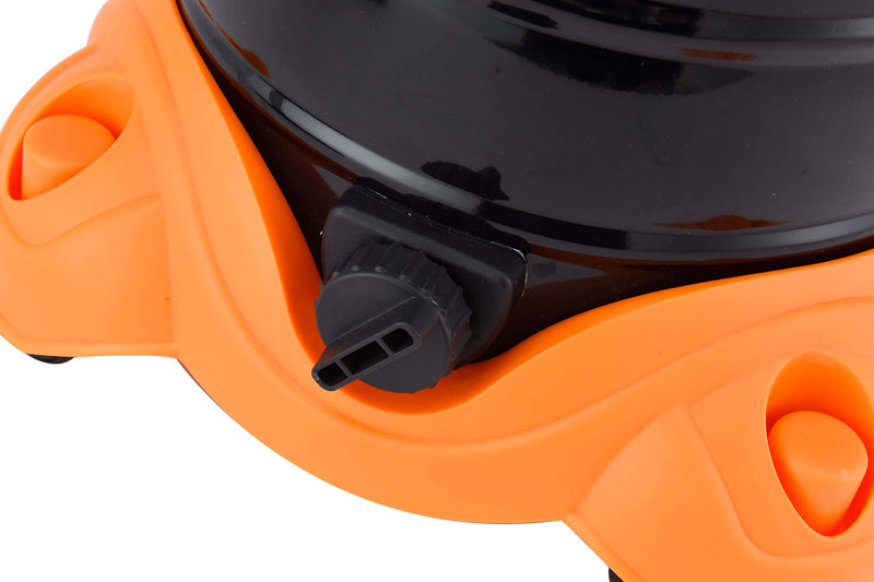 Bidone Aspirapolvere Aspiratore Solidi e Liquidi 1500W Qlima WDZ530 Nero e Arancione