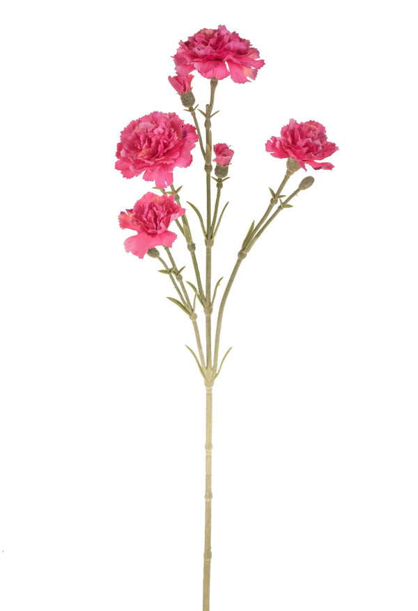 online Set 8 fleurs d'oeillets artificielles Hauteur 62 cm Rose