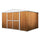 Jardinière en tôle d'acier porte-outils 360x345x212 cm Enaudi Legno