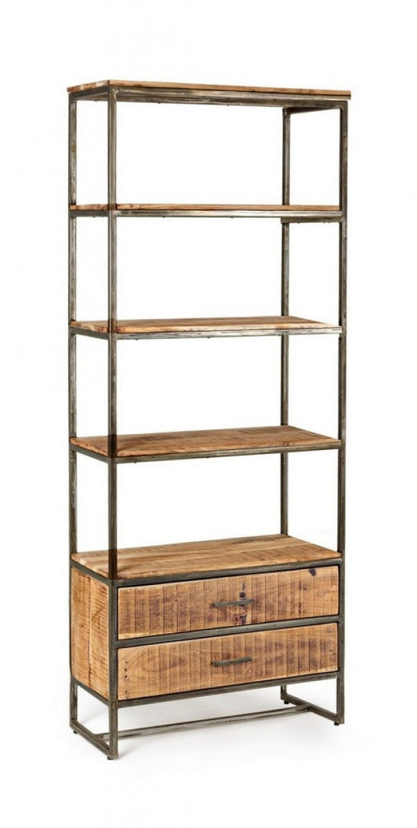 prezzo Libreria 4 Ripiani 2 Cassetti 73x35x190h cm Elmer