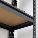 Scaffalatura 4 Ripiani 81,3x30x152,4 cm con Ripiani e Regolabili in MDF e Acciaio
