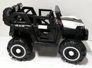 Macchina Elettrica per Bambini 12V Kidfun Fuoristrada 4x4 Bianca