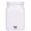 Barattolo Avena 9,5x9,5x14,5 cm in New Bone China VdE Tivoli 1996 Le Travisate Bianco