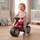 Moto Cavalcabile Balance Senza Pedali per Bambini 18-36 Mesi con Musica Rosso      