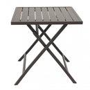 Tavolo Alabama 70x70x73 h cm in Alluminio Taupe