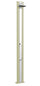 Mitigeur de douche de jardin extérieur et lave-pieds Arkema Spring S Bande Inox Champagne Bronze