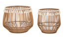 Set 2 Cestoni Fuji Ø 47x39,5-34x36,5 cm in Rattan