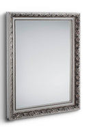 Specchio da Parete 55x70x3,5 cm in Legno Tanja Argento