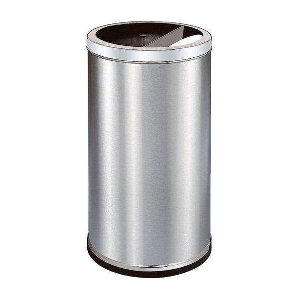 prezzo Corbeille à Papier Cendrier Ø38,5 cm en Acier 52L pour Intérieur Extérieur