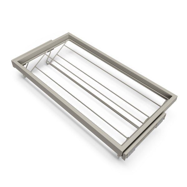 Kit étagère à chaussures tiroir et cadre d'armoire 900 mm en aluminium et plastique Emuca gris pierre sconto