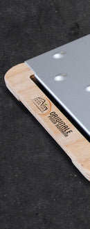 Tagliere da Cucina 40,5x12 cm In Legno e Acciaio Giusto