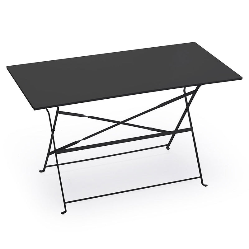 Tavolo da Giardino Pieghevole in Ferro Taddei Bistro Antracite