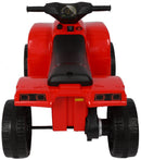 Mini Quad Elettrico per Bambini 6V Nero e Rosso