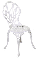 Set Tavolo e 2 Sedie da Giardino in Alluminio Parma Bianco