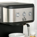 Macchina da Caffè e Cappuccino 850W 15 Bar 35.5x21x29 cm Nero e Argento