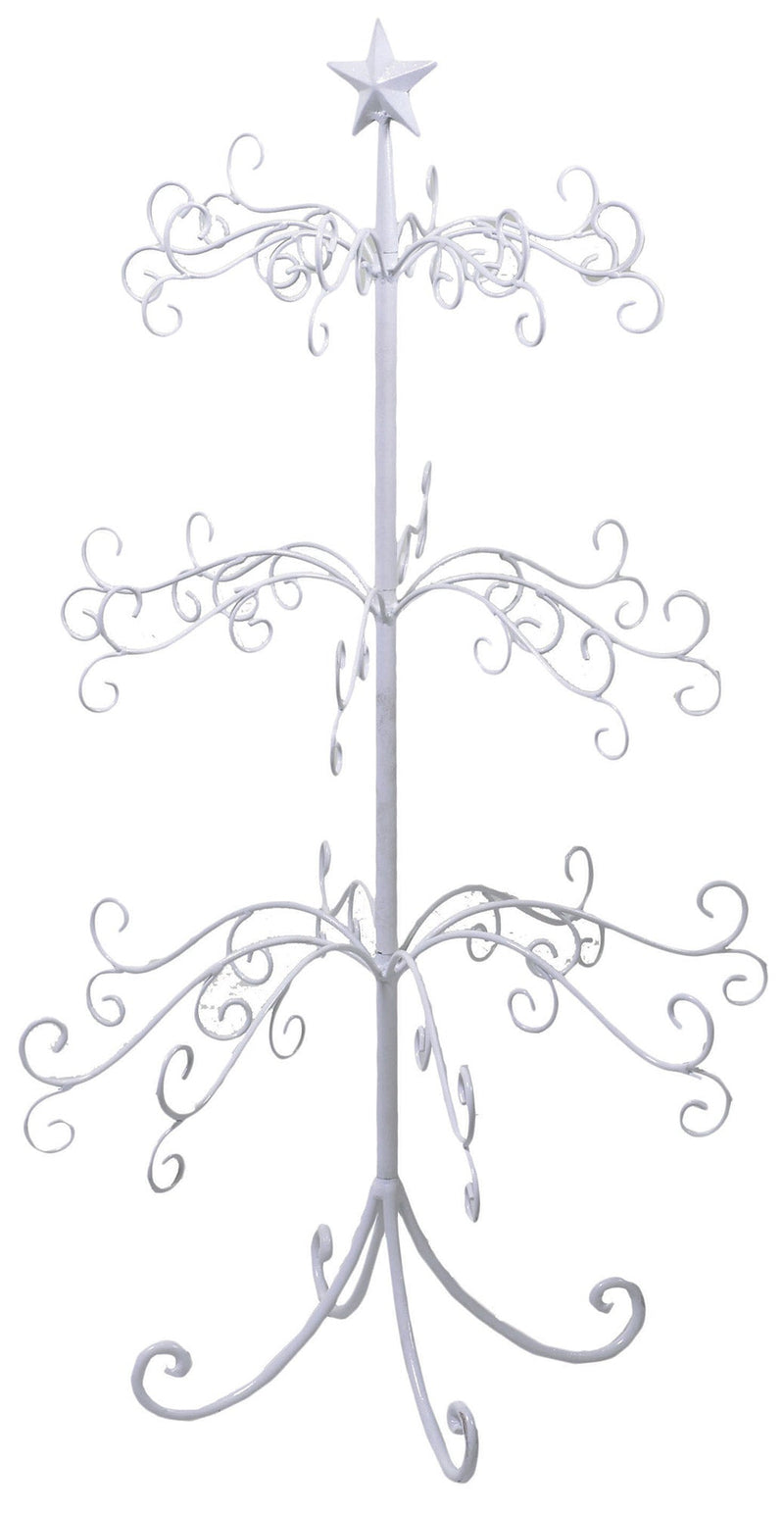 Albero di Natale in Metallo Ø58x105,5cm Bianco