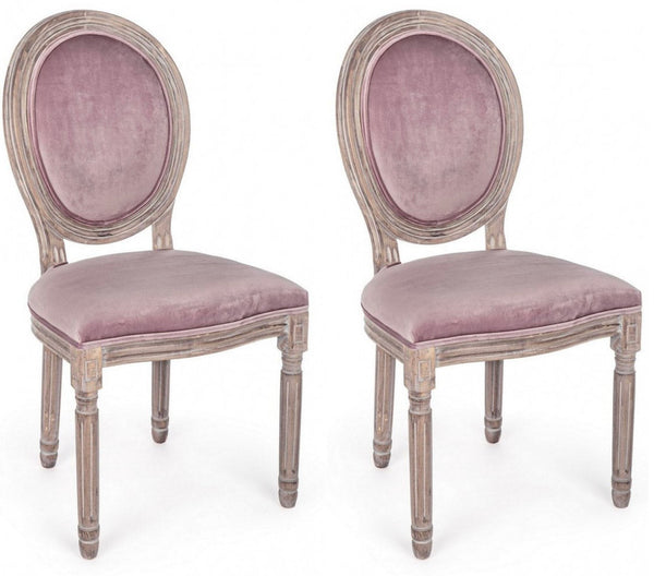 Lot de 2 chaises 48x46x96h cm Mathilde Woodrose acquista