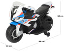 Moto Elettrica per Bambini 6V con Licenza BMW S1000 RR Bianca
