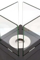 Camino a Bioetanolo da Tavolo 22x22 cm Qlima FFB022 Nero