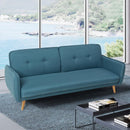 Divano Letto Clic Clac 186x85x80 cm in Tessuto Blu