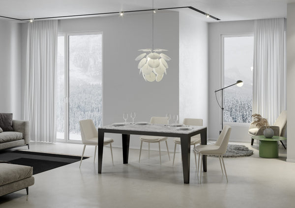 prezzo Tavolo Allungabile 180-284x90x80 cm Flame Evolution Marmo