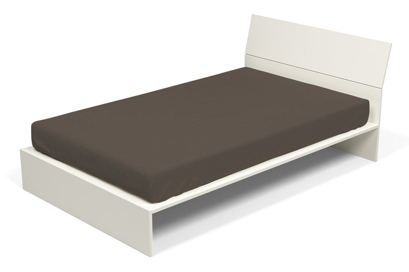 Lenzuolo Sotto con Angoli ed Elastico Tinta Unita Marrone