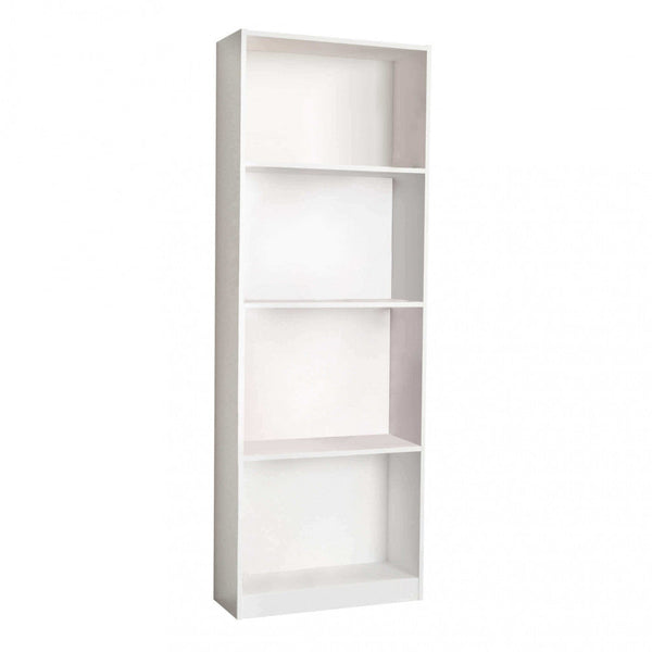 Bibliothèque Line 60x24x170 h cm en aggloméré bilaminé blanc prezzo