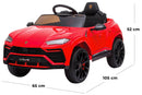 Macchina Elettrica per Bambini 12V con Licenza Lamborghini Urus Rossa