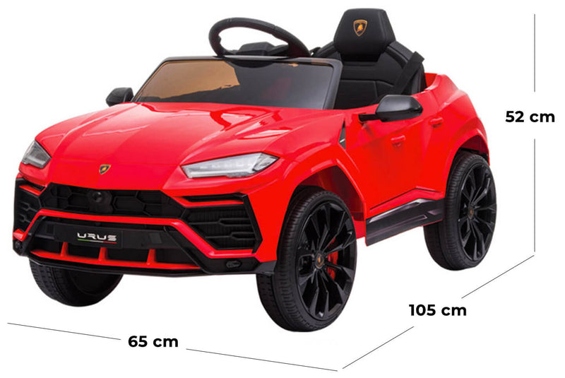 Macchina Elettrica per Bambini 12V con Licenza Lamborghini Urus Rossa