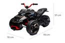 Mini Quad Elettrico per Bambini 3 Ruote 12V ATV 3.0 Nero